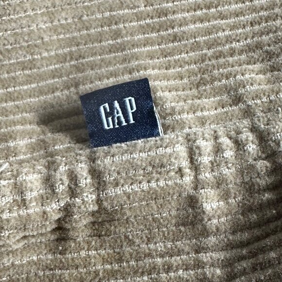Gap Mens Corduroy Shirt  Shacket Chinchilla Size XXL Preppy Academia 100% Cotton - Picture 6 of 8